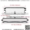 Folding Flip Windshield Scratch Resistant For Kawasaki Teryx 4 800/ 4 S ,2016-23 (For: More than one vehicle) - Image 2