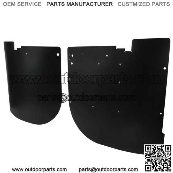 Rear Wheel Inner Liner Mud Guards Fenders For 13-17 Polaris Ranger XP900 XP1000 - Image 2