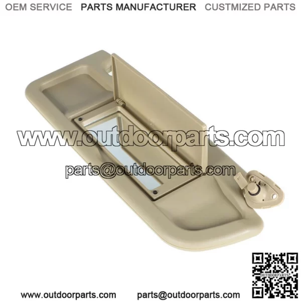 Passenger Right Side Pearl Ivory Tan Sun Visor For 2006-2011 Honda Civic - Image 5