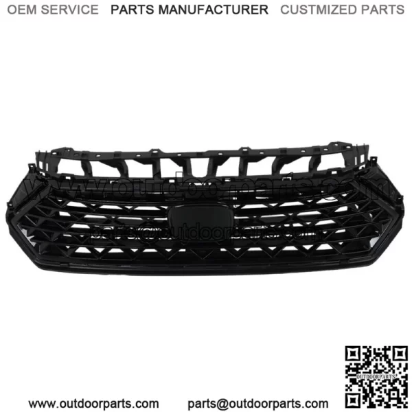 Front Upper Grille Mesh Grill Durable For Honda Accord 2023-2024 Black Plastic - Image 2