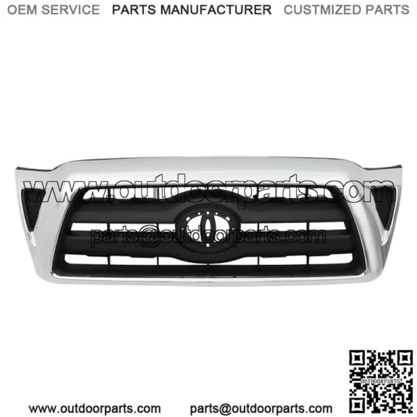 Front Bumper Grille Fit For 2005-11 Toyota Tacoma Chrome 5310004360 - Image 2