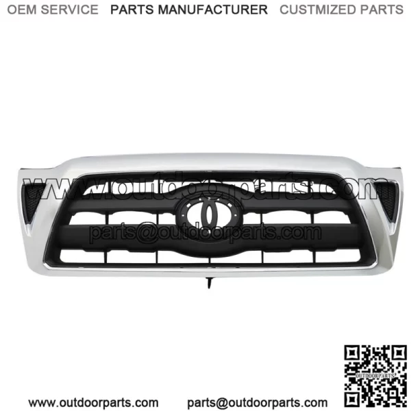 Front Bumper Grille Fit For 2005-11 Toyota Tacoma Chrome 5310004360 - Image 3