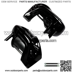 Lower Vented Leg Fairings + 6.5" Speaker Box Pods For Road Street Glide 83-13