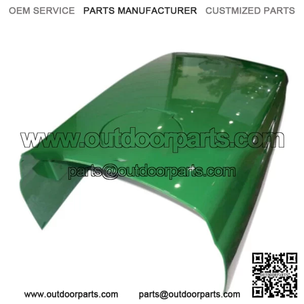 New Upper Hood with Assembled Fuel Door /Catch /Clips Fits John Deere 4300 - Image 5