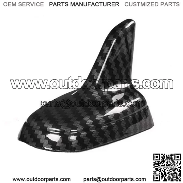 Black Carbon Fiber Look Car Roof Aerial Shark Fin Style Antenna Decor Trim Parts (For: Ford F-150)
