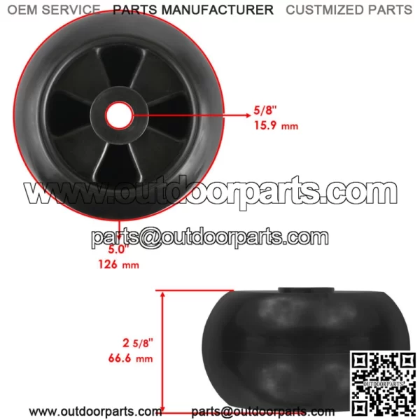 Deck Wheel Rollers For John Deere 318 322 330 332 425 445 455 - Image 3