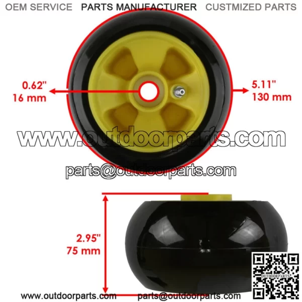 Deck Wheel Rollers For John Deere 318 322 330 332 425 445 455 - Image 4