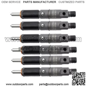 Fuel Injectors Set Of 6 0432131837 For 1989-1993 Dodge 5.9L 6BT Diesel