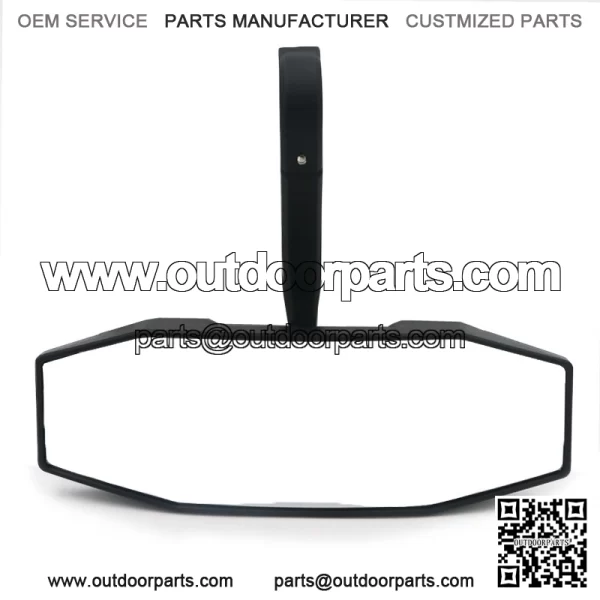 Rear View Center Side UTV ATV Mirror Black 1.75" Bar For Polaris General RZR XP