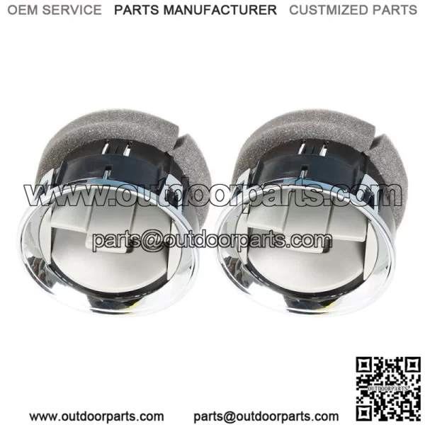 2 Pcs Air Vent Louvre AC Heater Interior For Ford F150 09-14 Dash Chrome Louvers - Image 2