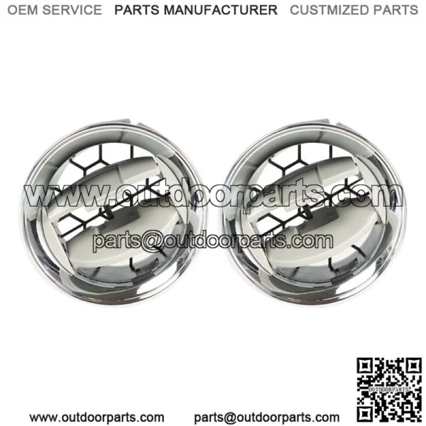 2 Pcs Air Vent Louvre AC Heater Interior For Ford F150 09-14 Dash Chrome Louvers - Image 5