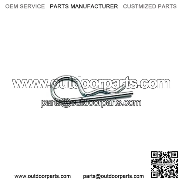 Polaris ATV Hitch Pin Clip, .148 x 3 1/16,  OEM Part 7661067, Qty 1