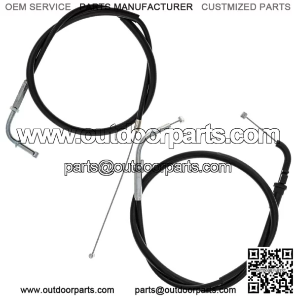 Push Pull Throttle Cable Set Kawasaki Ninja ZX6 ZX6R ZX600 54012-1395 (For: Kawasaki)