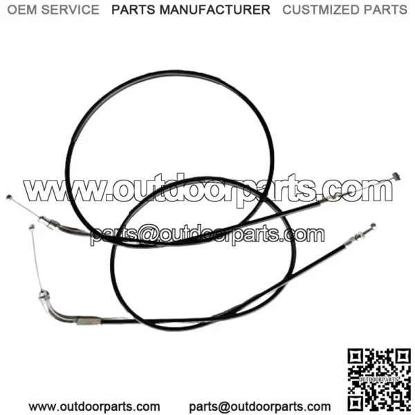 FOR Honda XL250 K0/K1/K2/'76 XL350 K1 K2 Throttle Cable A+B Set New - Image 4