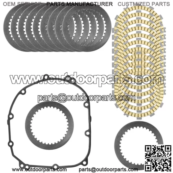 Clutch Friction Plates Gasket kit for Kawasaki Versys 1000 KLZ1000A 2012 - 2014