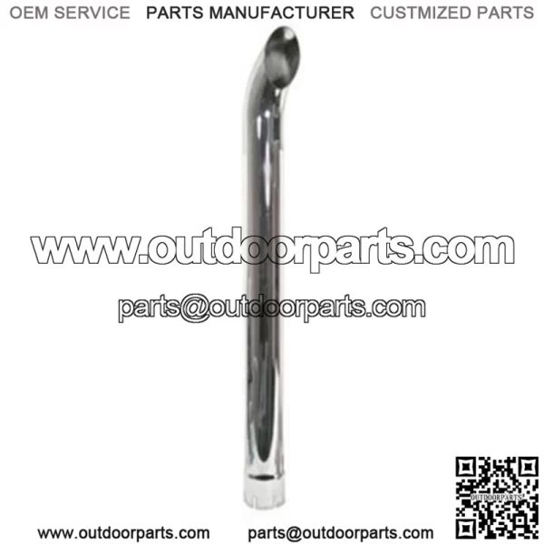 ZNL89057C Curved Chrome Exhaust Stack PM89057C ZN489057C 89057C