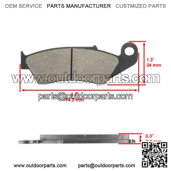 Front Brake Pads for Honda CRF450 2002-2024 / 45105-MY6-415 - Image 2