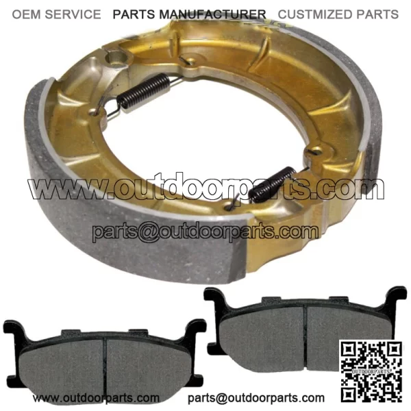 Front Brake Pads & Rear Shoes for Yamaha XVS650A V-Star 650 Classic 1998-2010