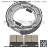 for Suzuki GS550 GS550L 1983 1984 1985 1986 Front Brake Pads & Rear Brake Shoes - Image 4