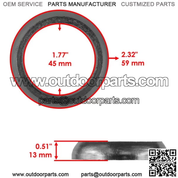 Exhaust Gasket Donut Seal for Polaris Sportsman 800 EFI 2010 2012 2013 (For: Polaris Sportsman 800) - Image 2