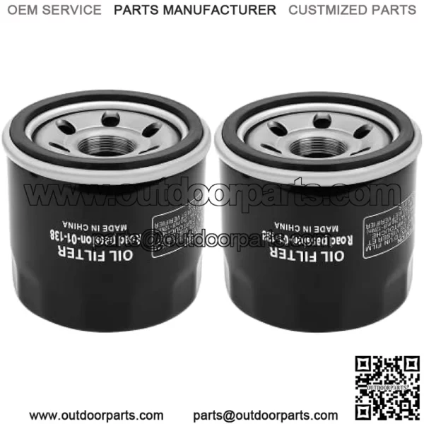 Oil Filter for SUZUKI LTF500 F QUADRUNNER 500 1998-2002 LTF500F VINSON 4X4 500 2002-2007 LTF500F VINSON 4X4 CAMO 500 2005-2007(pack of 2)
