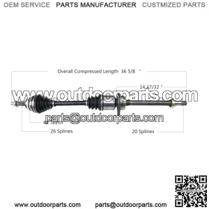 Front Passenger Right CV Axle Shaft TO-8114 (For: Toyota)
