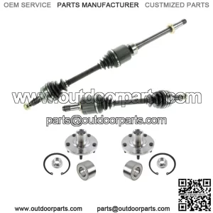 Front CV Axle Shaft Assembly Wheel Hub Bearing Kit Set 4pc for Camry Sienna (For: Toyota)