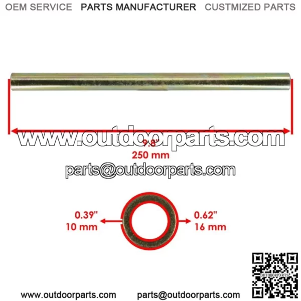 Front Inner Upper A Arm Long Pivot Shaft For Polaris 5138791 5137104 - Image 2
