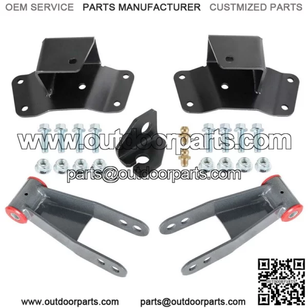For 1988-1998 Chevy GMC 1500 C15 K15 Truck 4" Rear Drop Kit Shackles & Hangers - Image 3