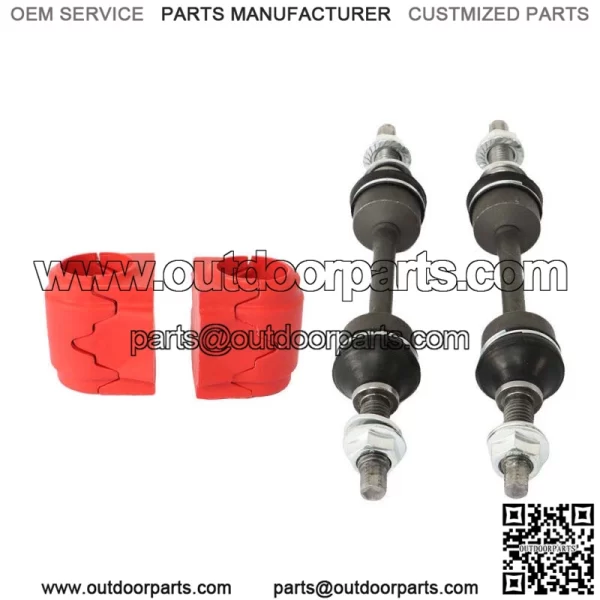 For 2009-2014 Ford F-150 4X4 4WD 4PCS Front Sway Bar Links & Bushings - Image 3