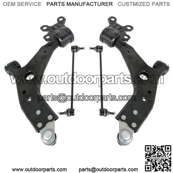 For 2013 - 2015 Ford Escape 4PC Front Lower Control Arm Ball Joint Sway Bar Link - Image 3