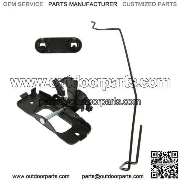 Hood Latch & Catch Striker & Rod & Safety Catch Kit For Dodge Ram 1500
