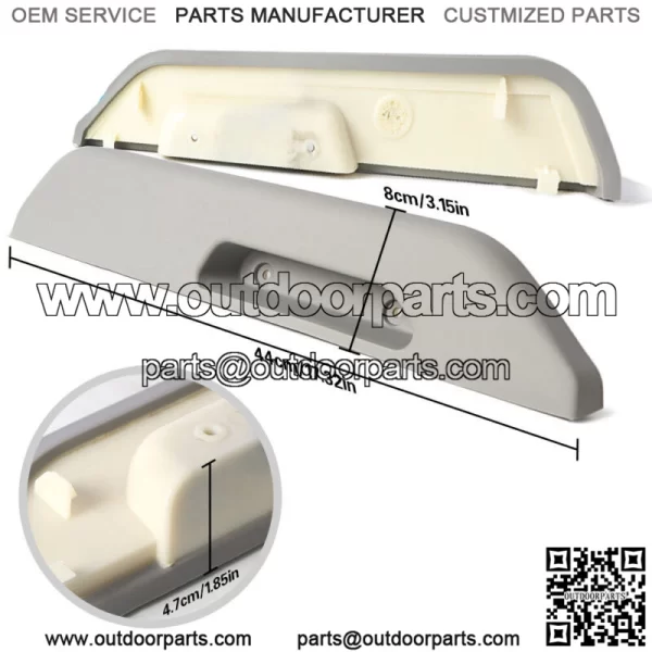 Front Left Right Gray Door Armrest Pads For 1990-1994 Chevrolet GMC C/K Series - Image 3