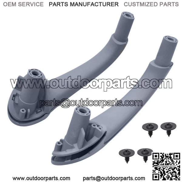 Front Left+Right Interior Door Handles For Mercedes Benz W203 C-Class 03-07 Gray - Image 3