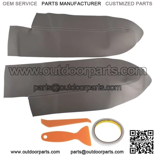 For 07-12 Honda CR-V CRV Microfiber Leather Front Door Panels Armrest Cover 2pcs - Image 4