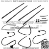 For 1978-1987 GMC Caballero Chevrolet El Camino Weatherstripping Seals Kit 17PCS