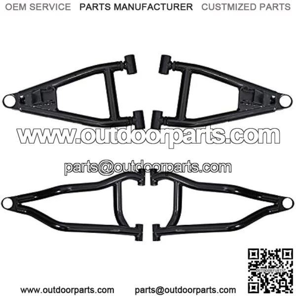 1.5" Forward Offset A Arms for 2010-2016 Polaris Ranger XP 800 / XP 800 Crew / 800 6x6 | Fit up to 28" Tires | Includes Standard Duty Preinstalled Ball Joints |1.25" Tubing Larger Than Stock
