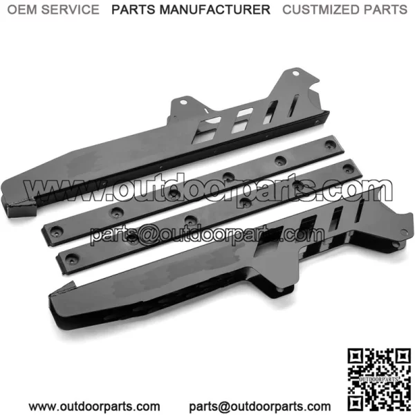 Heavy Duty Rear Trailing Arm Guards for Polaris RZR XP 1000 / XP 4 1000 (2014-2023) - Black | Aluminum Construction | Designed for OEM Trailing Arms | Sleek Design