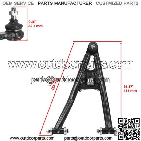 Front Lower Left A-Arm for Yamaha YFZ450 2004-2013 - Image 2