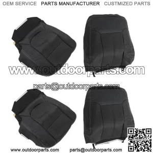 Front Left Right Seat Covers For 2011-2016 Ford F250 F350 F450 F550 Lariat Black