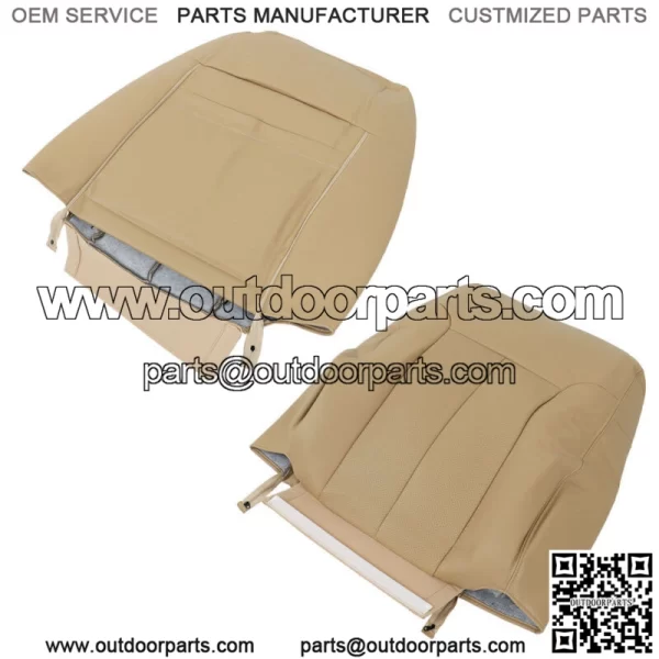 Driver Passenger Perforated Leather Seat Cover  For Ford F150 Lariat 2009-2014 - Image 5