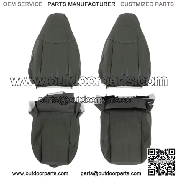 For 2003-2013 2014 Chevy Express 1500 2500 Van Seat Cover Both Side Dark Gray