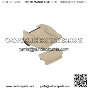 Front Driver Bottom Seat Cover For 2015 2016-2021 Mercedes Benz C300 Tan Leather