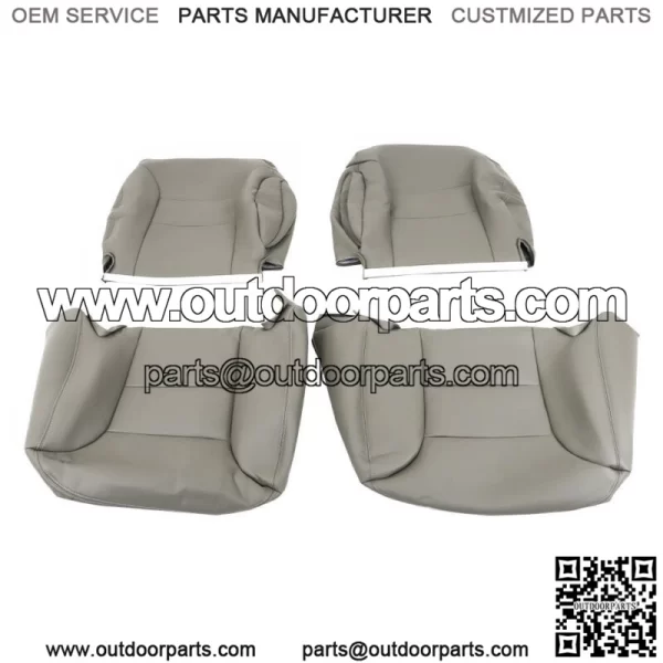 Seat Cover For 1995-1999 Chevy C1500 K1500 Driver Passenger Bottom&Back Gray - Image 4