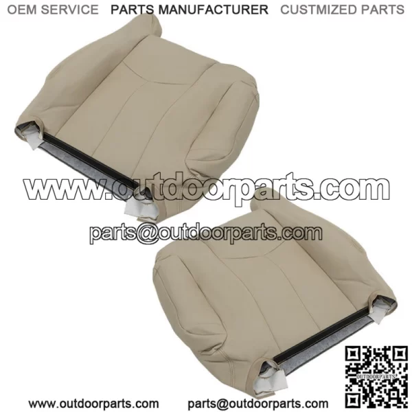 Seat Cover Light Tan For 2003-2005 2006 Chevy Tahoe GMC Yukon Driver&Passenger - Image 2