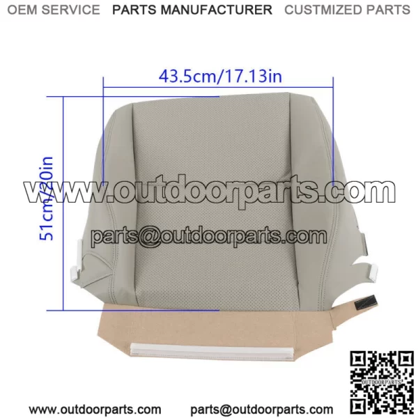 Front Left Right Bottom Leather Seat Cover For 2007-2012 Acura RDX Replacement - Image 3