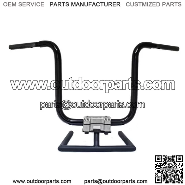 KST Kustoms Satin Black 14" Straight Jacket Handlebars Bars Harley FLTR 1.25" (For: Harley-Davidson)