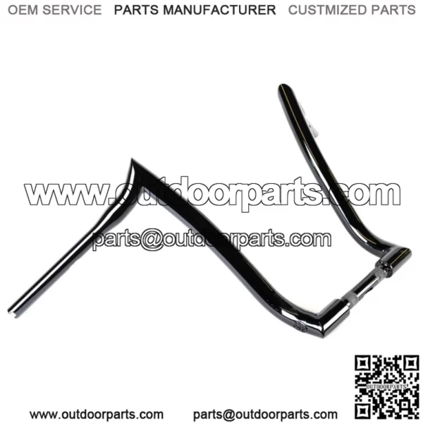 Factory 47 Nomad Ape Hanger Handlebars 1.5 16" Gloss Black Harley Softail (For: Harley-Davidson)