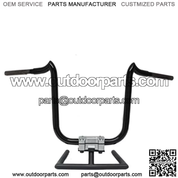 KST Kustoms Satin Black 12 Double Trouble Handlebars Bars Harley RG Softail Dyna (For: Harley-Davidson)