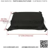 Black Soft Roof Compatible with John Deere HPX & XUV Gator with OPS (Rollbar) System roof panel Replacement for LP93127 - Image 3